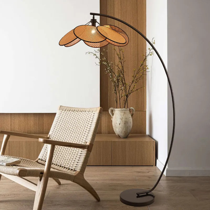 LUMIRATAN - Lampe sur Pied Tressée LED
