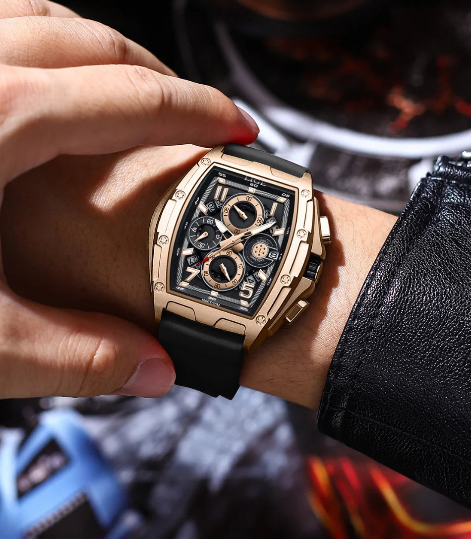 ECLAT DU TEMPS - Montre quartz cadran en tonneau