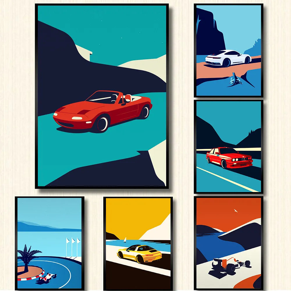 LA VOITURE n°4 - Poster