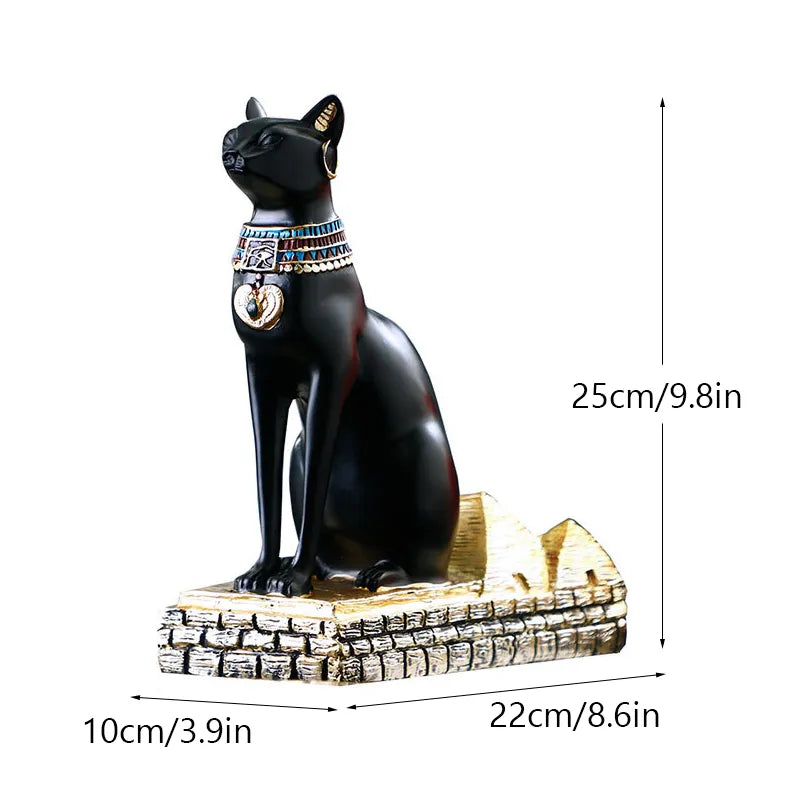 GARDIEN D'ÉTERNITÉ - Porte-Bouteille Anubis en Résine